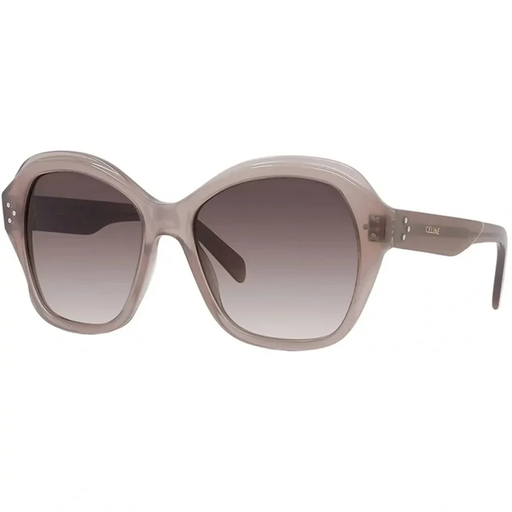 Celine Mauve/Brown Gradient Oversized Round Sunglasses - Picture 2 of 4